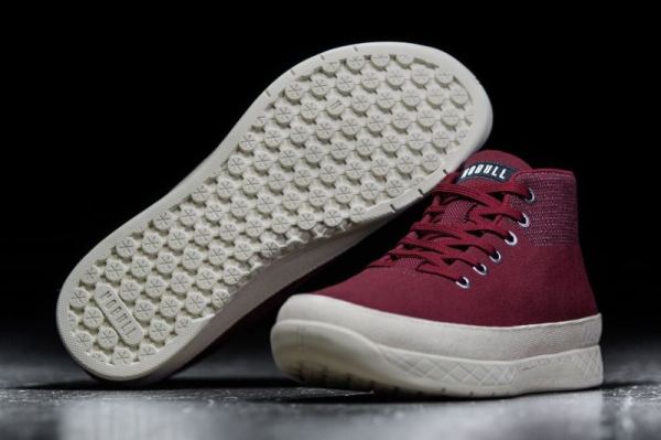 NOBULL MEN'S SHOES CABERNET CANVAS MID TRAINER