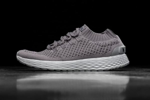 NOBULL MEN'S SHOES DARK GREY REFLECTIVE KNIT RUNNER