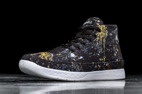 NOBULL MEN'S SHOES SPLATTER CANVAS MID TRAINER