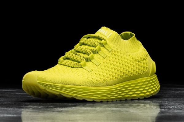 NOBULL MEN'S SHOES NEON YELLOW KNIT RUNNER