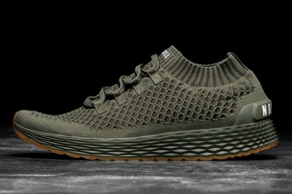 NOBULL MEN'S SHOES ARMY KNIT RUNNER