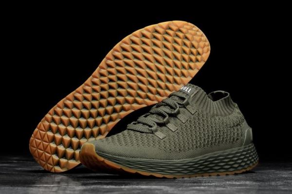 NOBULL MEN'S SHOES ARMY KNIT RUNNER