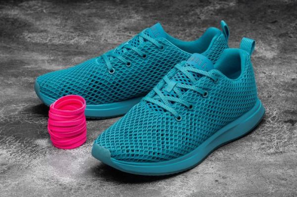 NOBULL MEN'S SHOES NEON BLUE MESH RUNNER