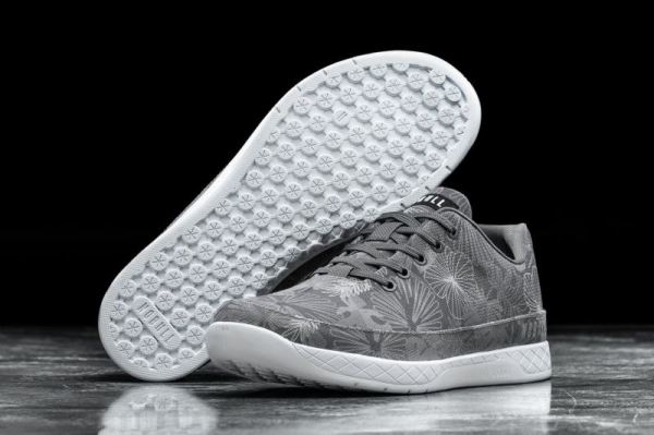 NOBULL MEN'S SHOES GREY OASIS CANVAS TRAINER