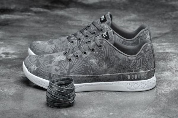 NOBULL MEN'S SHOES GREY OASIS CANVAS TRAINER