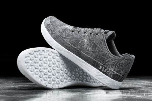 NOBULL MEN'S SHOES GREY OASIS CANVAS TRAINER