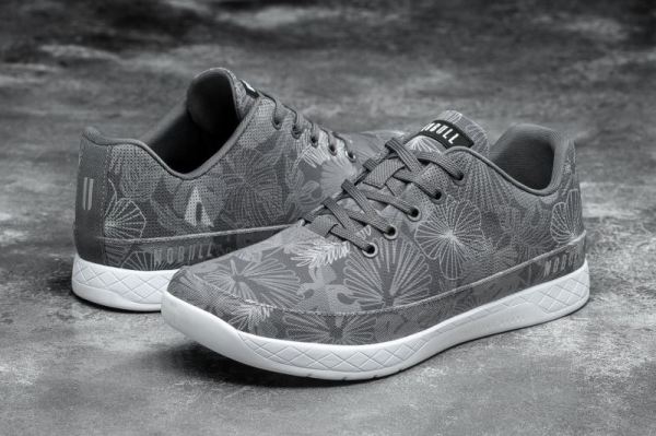 NOBULL MEN'S SHOES GREY OASIS CANVAS TRAINER