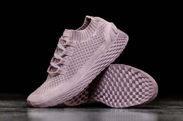 NOBULL MEN'S SHOES LILAC KNIT RUNNER