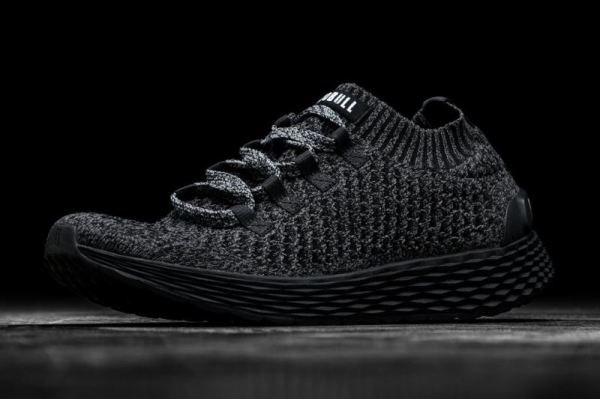 NOBULL MEN'S SHOES BLACK KNIT RUNNER