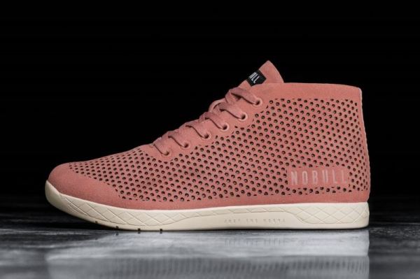 NOBULL MEN'S SHOES ROSE SUEDE MID TRAINER