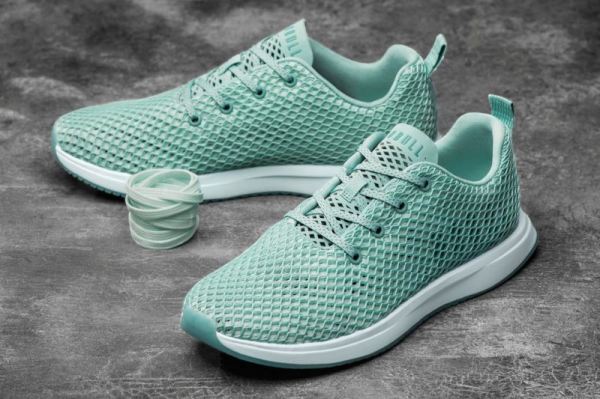 NOBULL MEN'S SHOES BRIGHT AQUA MESH RUNNER