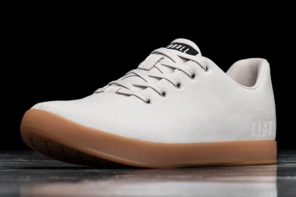 NOBULL MEN'S SHOES IVORY GUM CANVAS TRAINER