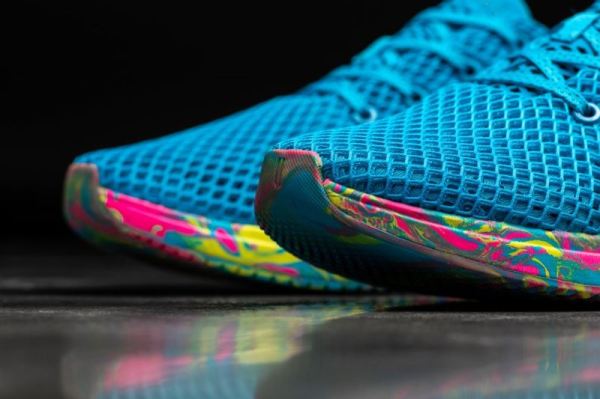 NOBULL MEN'S SHOES NEON BLUE SWIRL MESH RUNNER