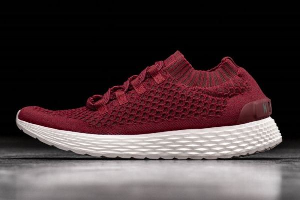 NOBULL MEN'S SHOES CRIMSON KNIT RUNNER