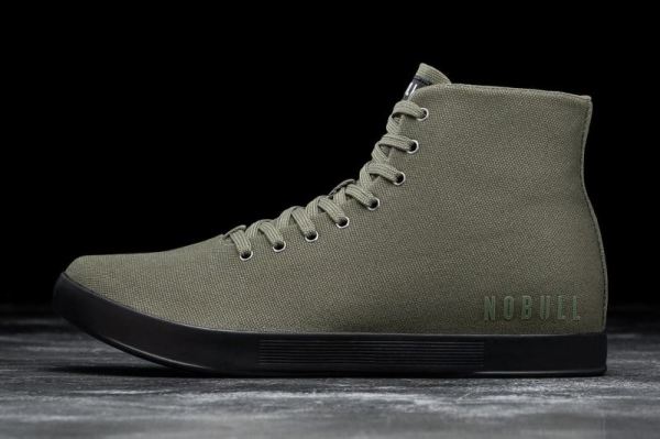 NOBULL MEN'S SHOES HIGH-TOP IVY BLACK CANVAS TRAINER
