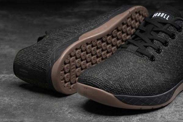 NOBULL MEN'S SHOES BLACK HEATHER DARK GUM TRAINER