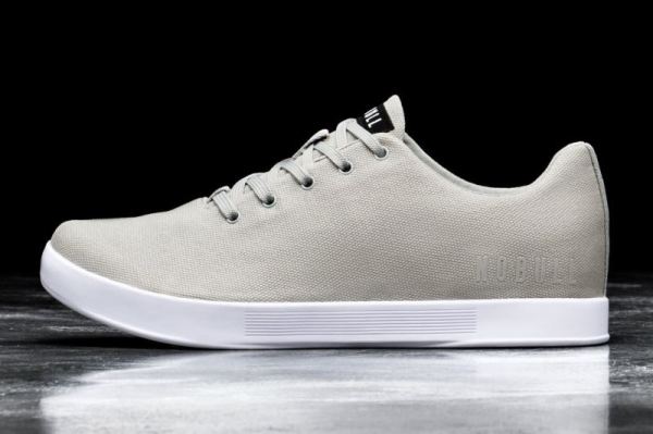 NOBULL MEN'S SHOES ARCTIC GREY CANVAS TRAINER