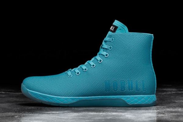 NOBULL MEN'S SHOES HIGH-TOP NEON BLUE TRAINER