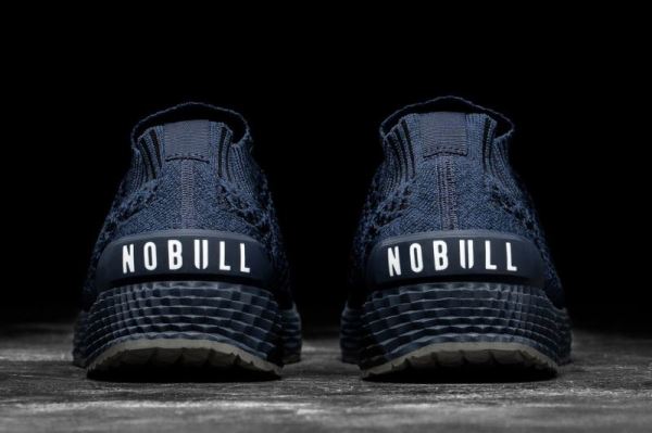 NOBULL MEN'S SHOES MIDNIGHT NAVY KNIT RUNNER