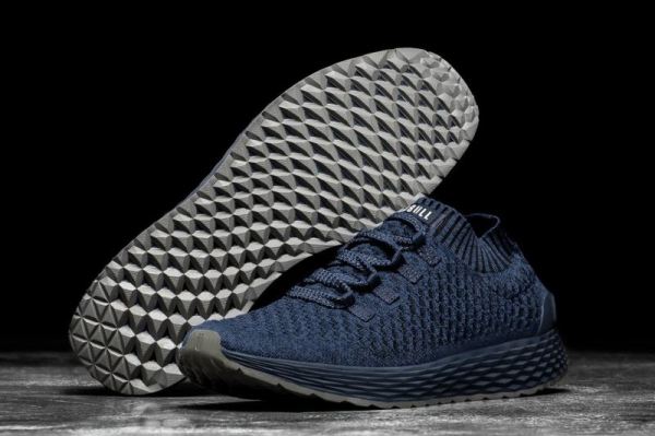 NOBULL MEN'S SHOES MIDNIGHT NAVY KNIT RUNNER