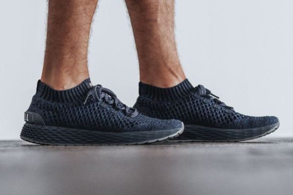 NOBULL MEN'S SHOES MIDNIGHT NAVY KNIT RUNNER