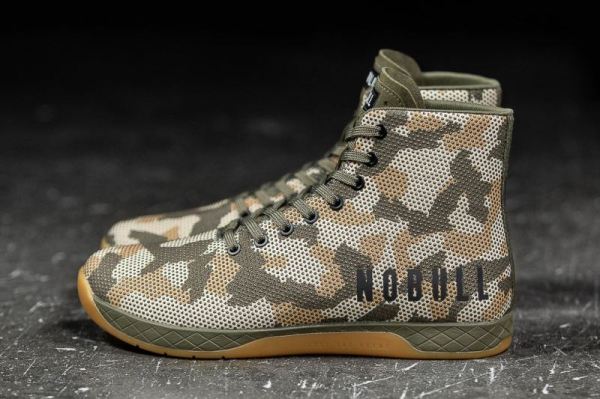 NOBULL MEN'S SHOES HIGH-TOP WOODLAND CAMO TRAINER