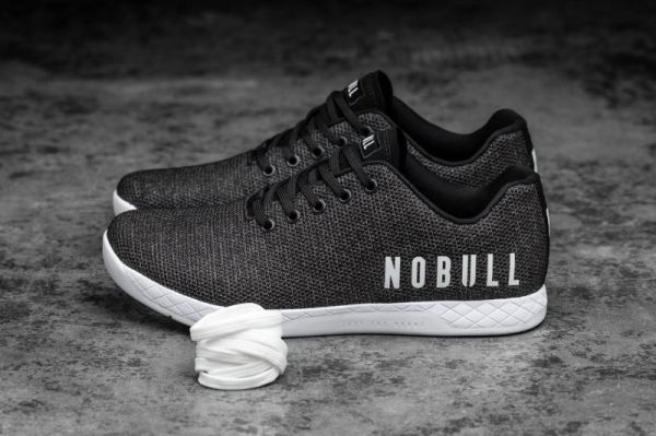 NOBULL MEN'S SHOES BLACK HEATHER TRAINER