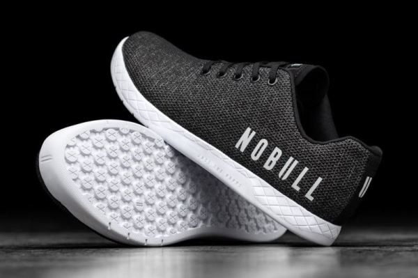 NOBULL MEN'S SHOES BLACK HEATHER TRAINER