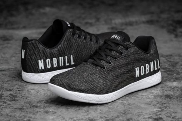 NOBULL MEN'S SHOES BLACK HEATHER TRAINER