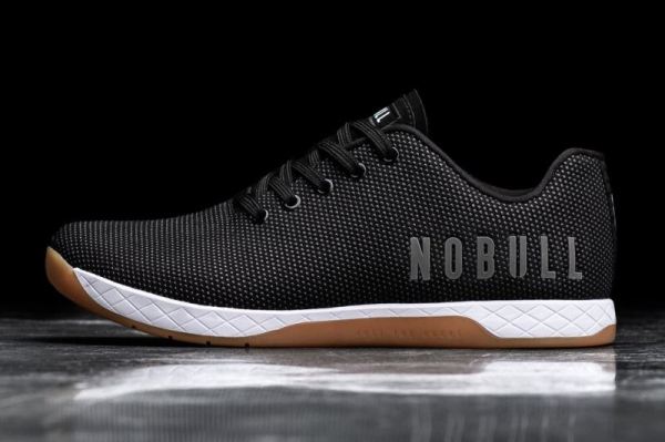 NOBULL MEN'S SHOES BLACK WHITE GUM TRAINER