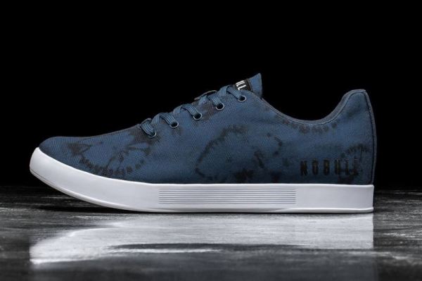 NOBULL MEN'S SHOES NAVY TIE-DYE CANVAS TRAINER