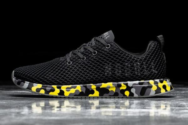 NOBULL MEN'S SHOES BLACK RADIAL MESH RUNNER