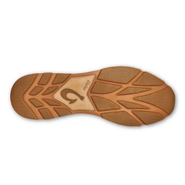 Olukai Men's Huaka'i Li Leather Sneakers - Dark Wood