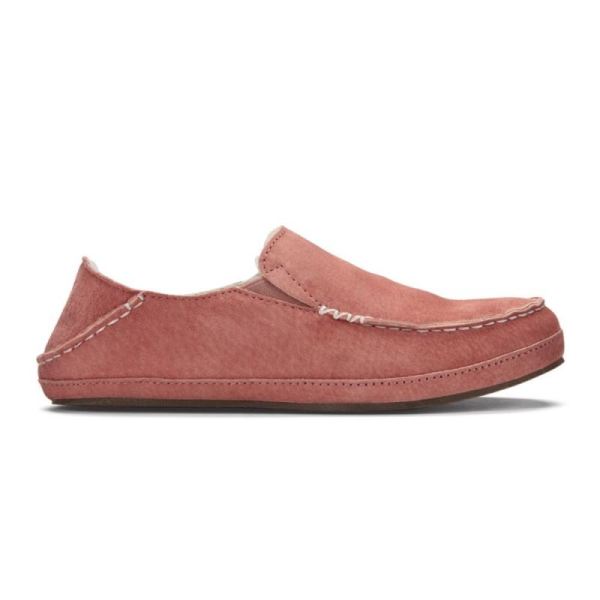 Olukai Women's Nohea Leather Slippers - Cedarwood
