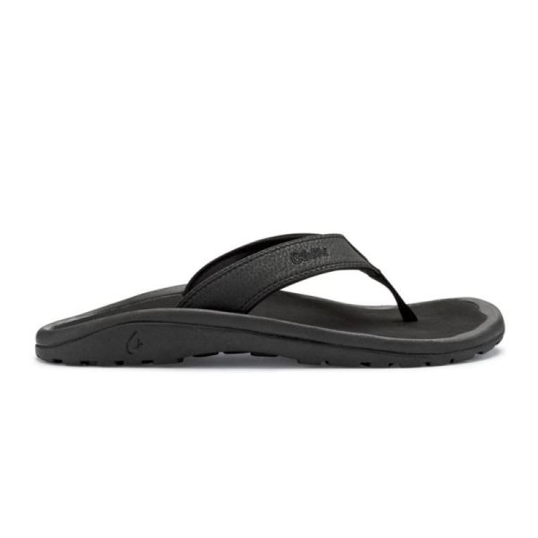 Olukai Men's Ohana Beach Sandals - Black