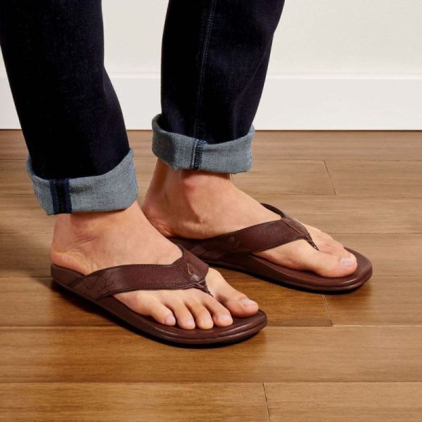 Olukai Men's Kulia - Dark Wood