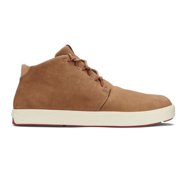 Olukai Men's Nana Hele Leather Chukka Boots - Natural