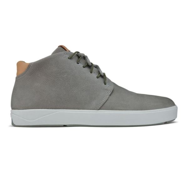 Olukai Men's Nana Hele Leather Chukka Boots - Fog