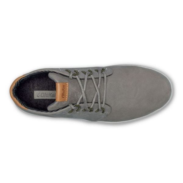 Olukai Men's Nana Hele Leather Chukka Boots - Fog