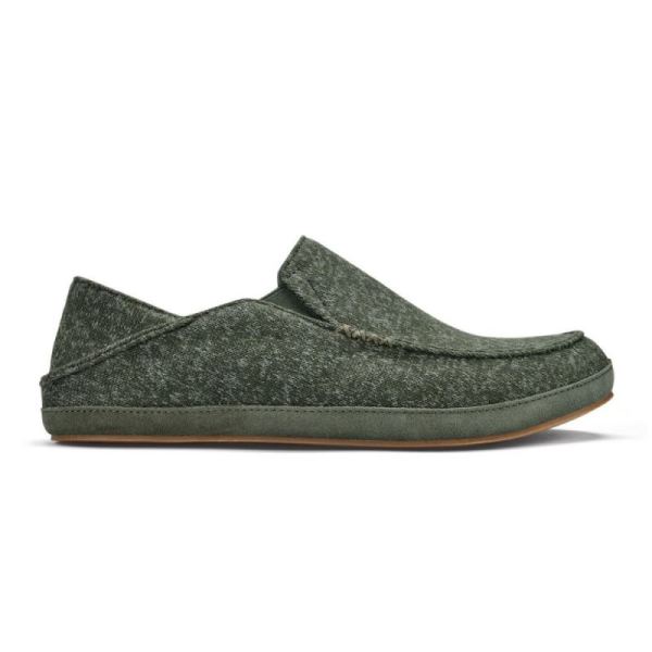 Olukai Men's Moloa Hulu Slipper - Deep Olive / Dusty Olive