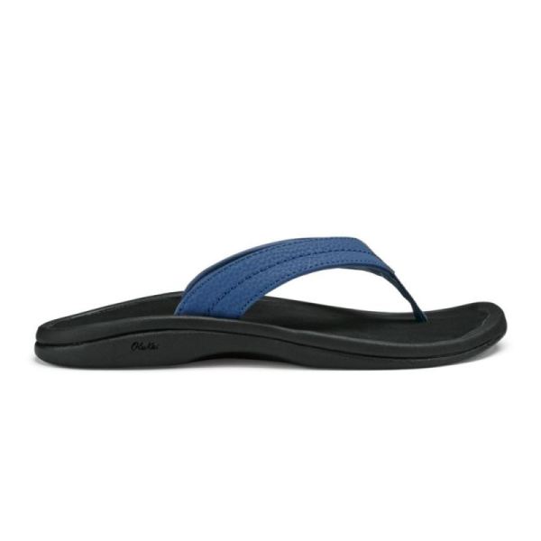 Olukai Women's Ohana Beach Sandals - Marine / Black