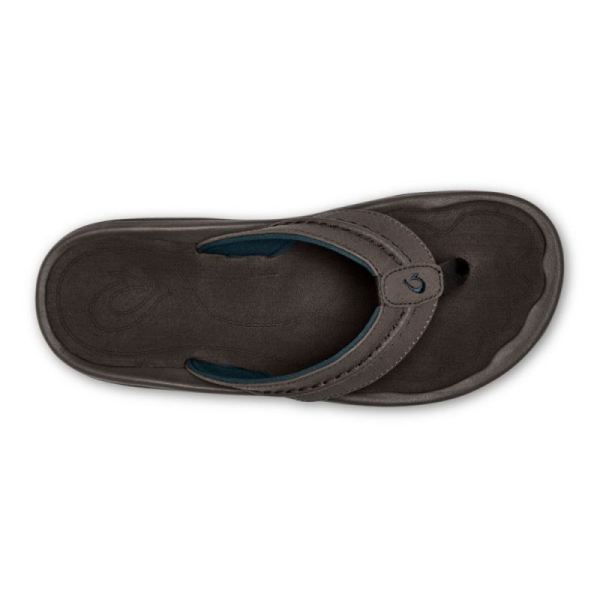 Olukai Men's Hokua Beach Sandals - Dark Wood