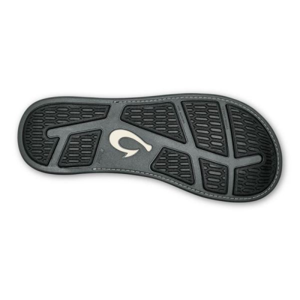 Olukai Men's Tuahine Leather Beach Sandals - Stone