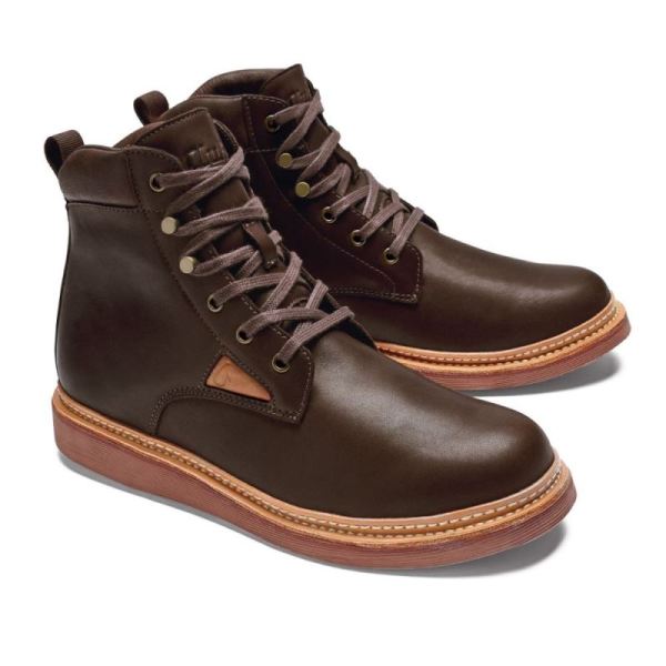 Olukai Men's Kilakila Leather Boots - Dark Wood