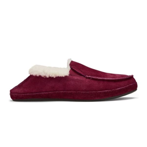 Olukai Women's Ku'una Leather Slippers - Lilikoi