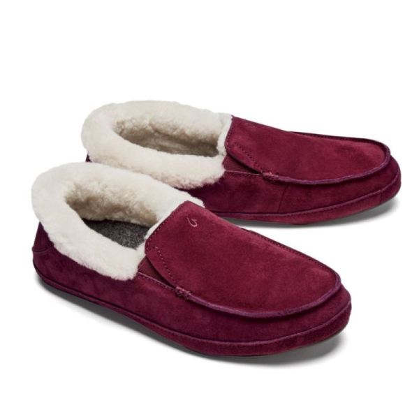 Olukai Women's Ku'una Leather Slippers - Lilikoi