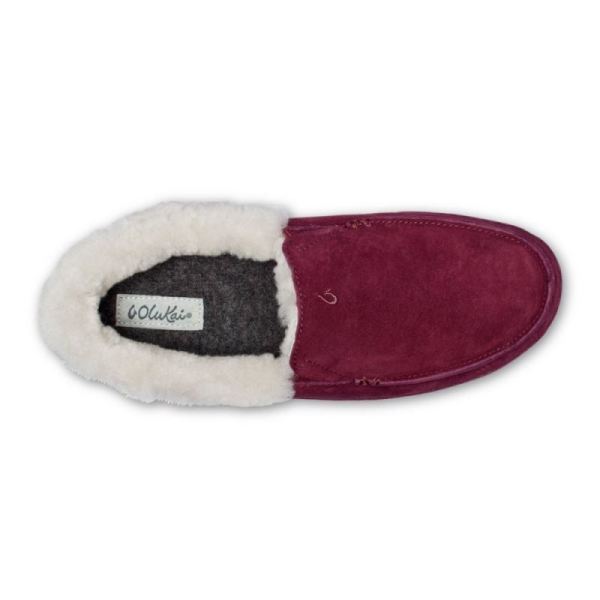 Olukai Women's Ku'una Leather Slippers - Lilikoi