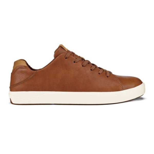 Olukai Men's Lae'ahi Li 'Ili Leather Sneakers - Fox