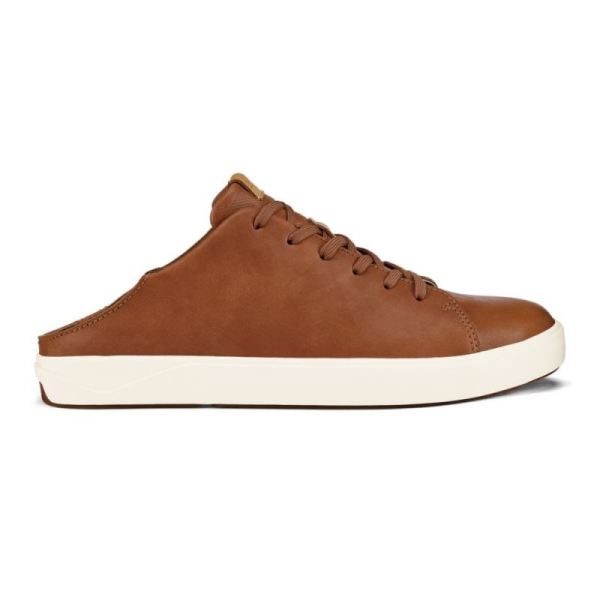 Olukai Men's Lae'ahi Li 'Ili Leather Sneakers - Fox