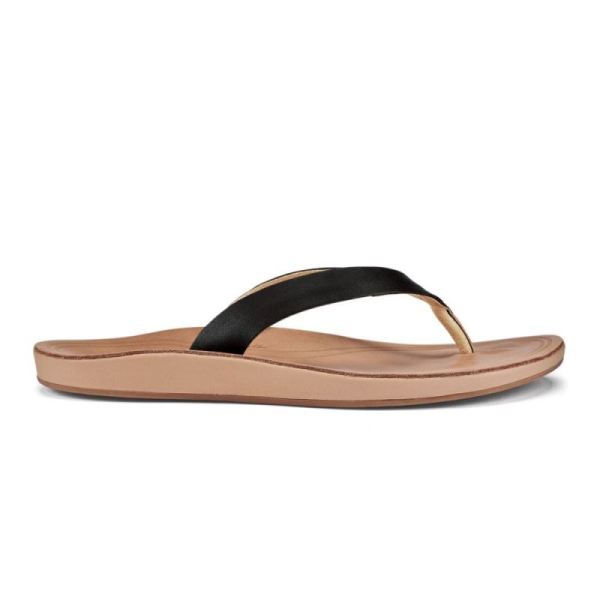 Olukai Women's Nonohe - Black / Golden Sand